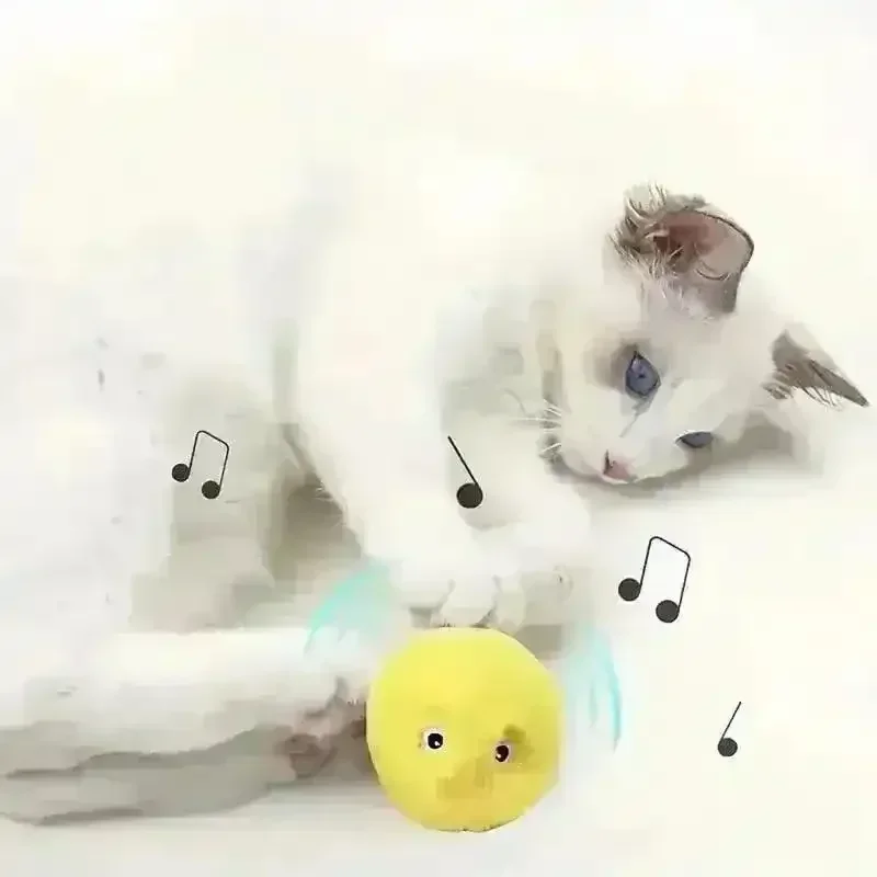 Interactive Chirping Cat Toy Balls - Image 5