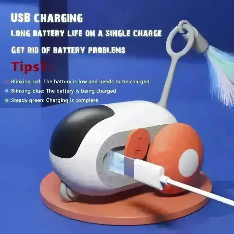 Interactive Dual-Mode Cat Teasing Toy Car - Image 8