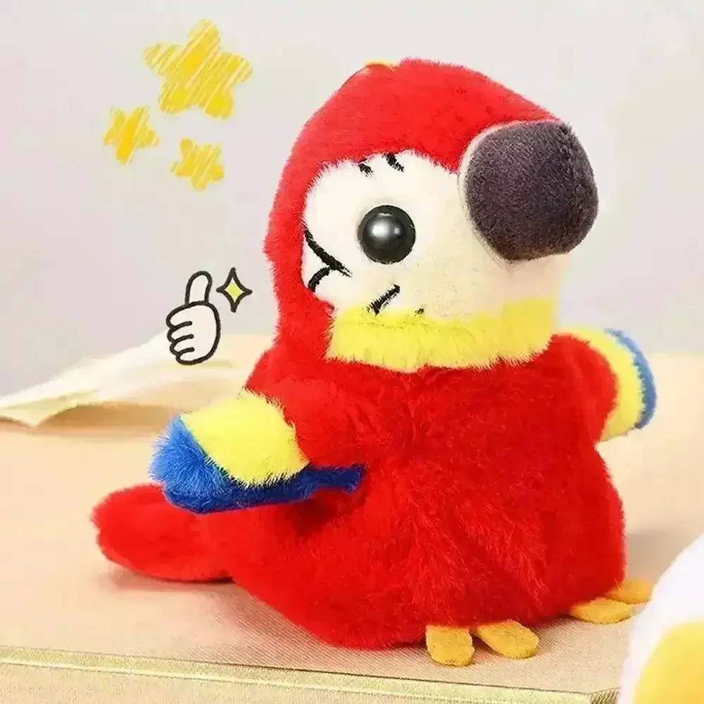 Interactive Squawking Parrot Plush Keychain - Image 5