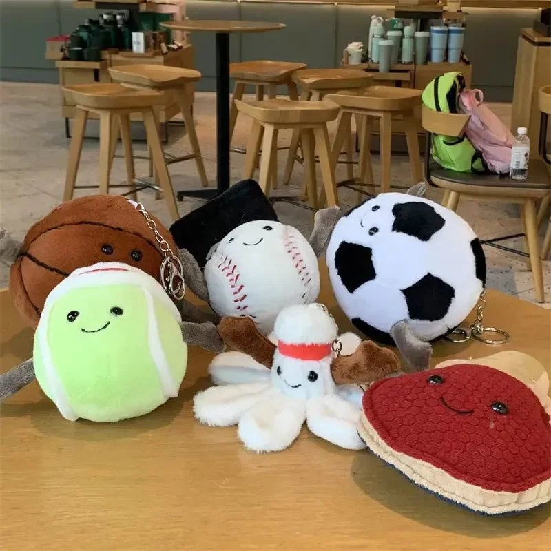 JC Sporty Balls Plush Keychain - Image 2