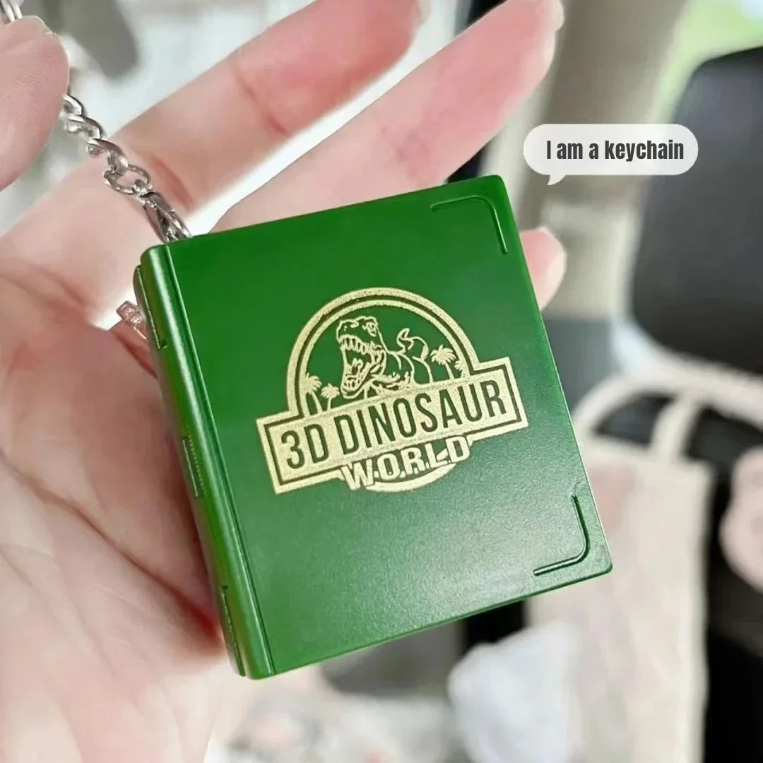 Jurassic Dinosaur Folding Book Keychain - Image 4
