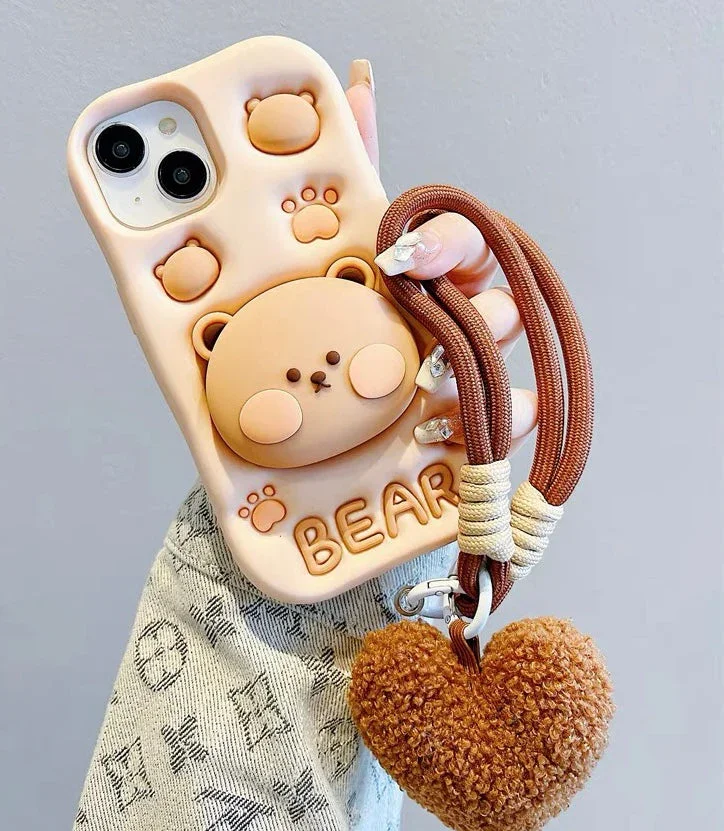 Kawaii Chubby Bear Phone Case (for iPhones) - Image 3