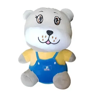 Kawaii Dungaree Dog Plush Toy (25 cm) - Image 2