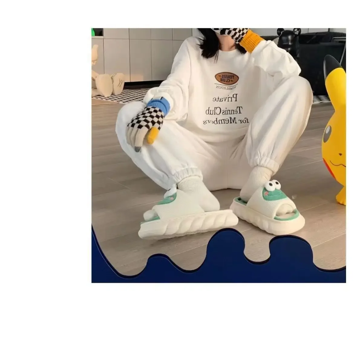 Kawaii Frog Anti-Slip Indoor Slippers - Image 12