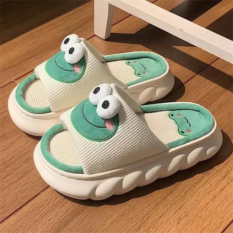 Kawaii Frog Anti-Slip Indoor Slippers - Image 4