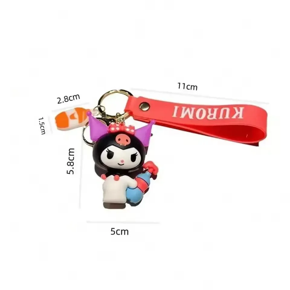 Kawaii Kuromi Palette Play Keychain - Image 11