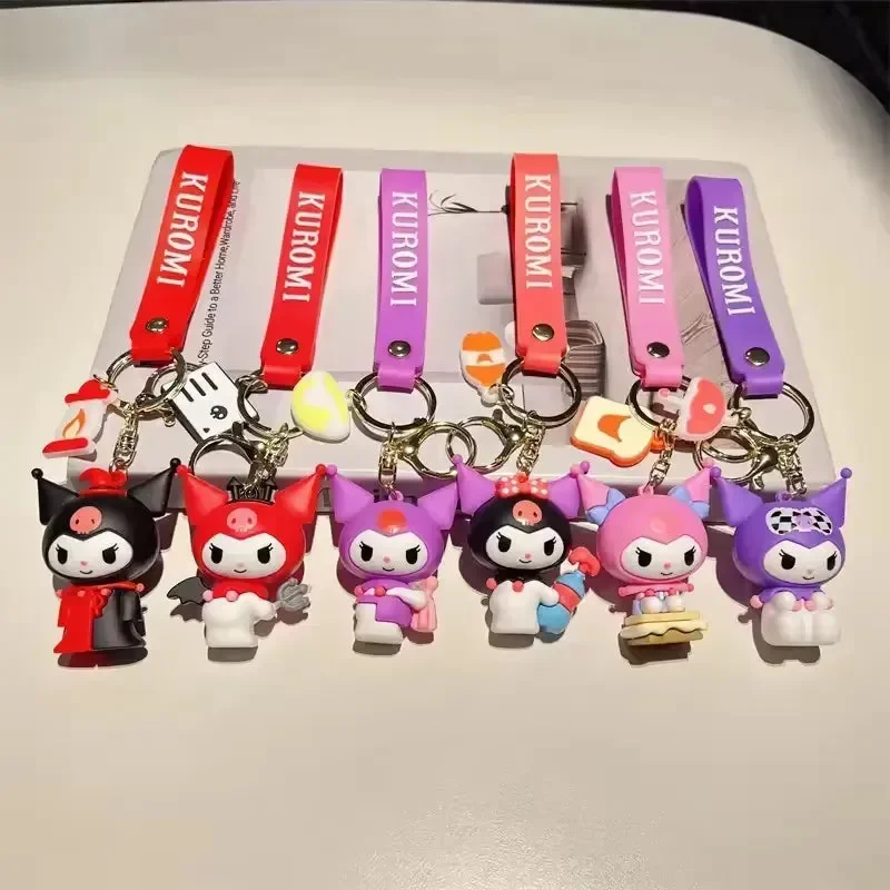Kawaii Kuromi Palette Play Keychain - Image 2