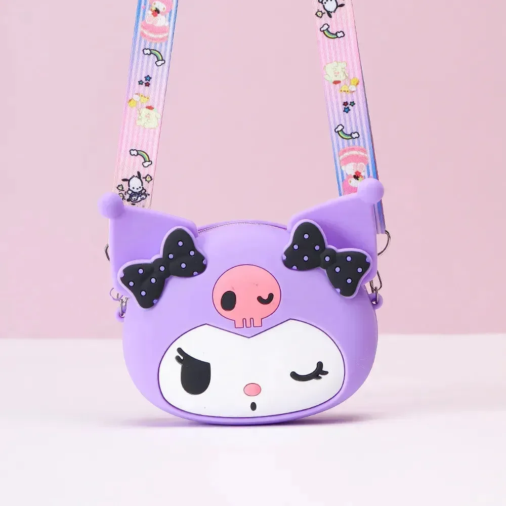 Kawaii Kuromi Silicon Sling Bag - Image 3