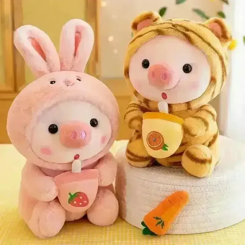 Kawaii Milk Tea Piggy Plush (25 cm) - Image 4