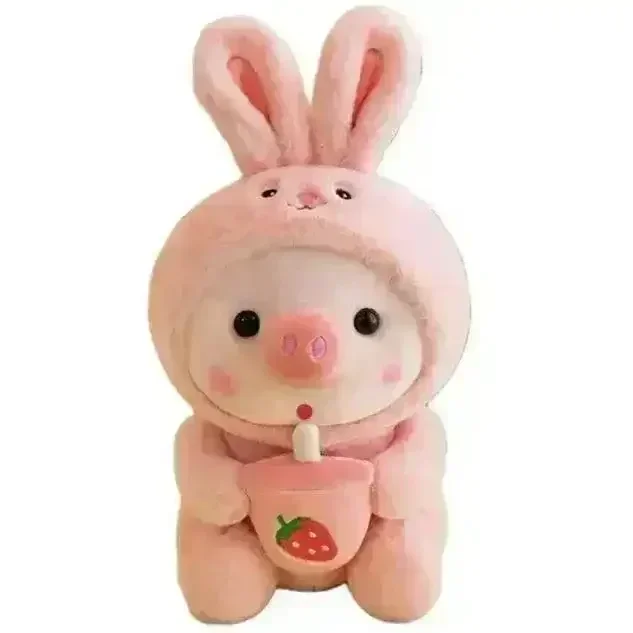 Kawaii Milk Tea Piggy Plush (25 cm) - Image 7