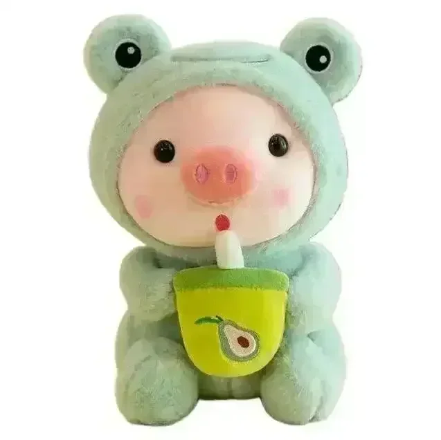 Kawaii Milk Tea Piggy Plush (25 cm) - Image 8