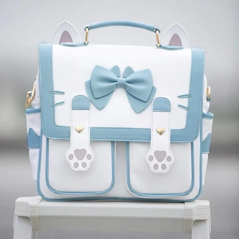 Korean Style Cat Paw School Bag - Image 3