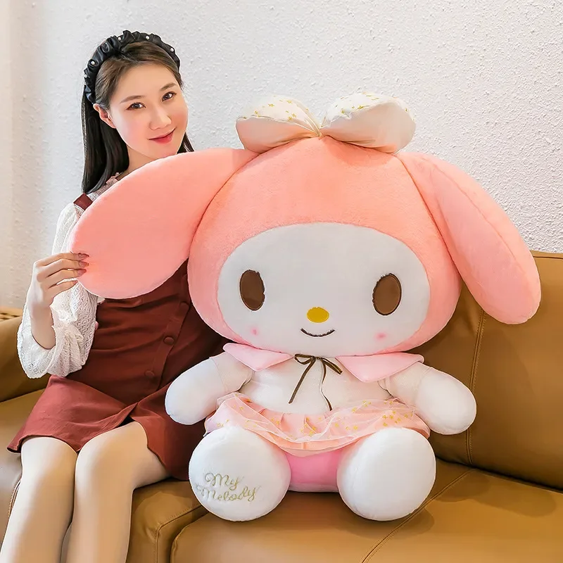 Kuromi & Melody Platinum Plushies (30 cm) - Image 5