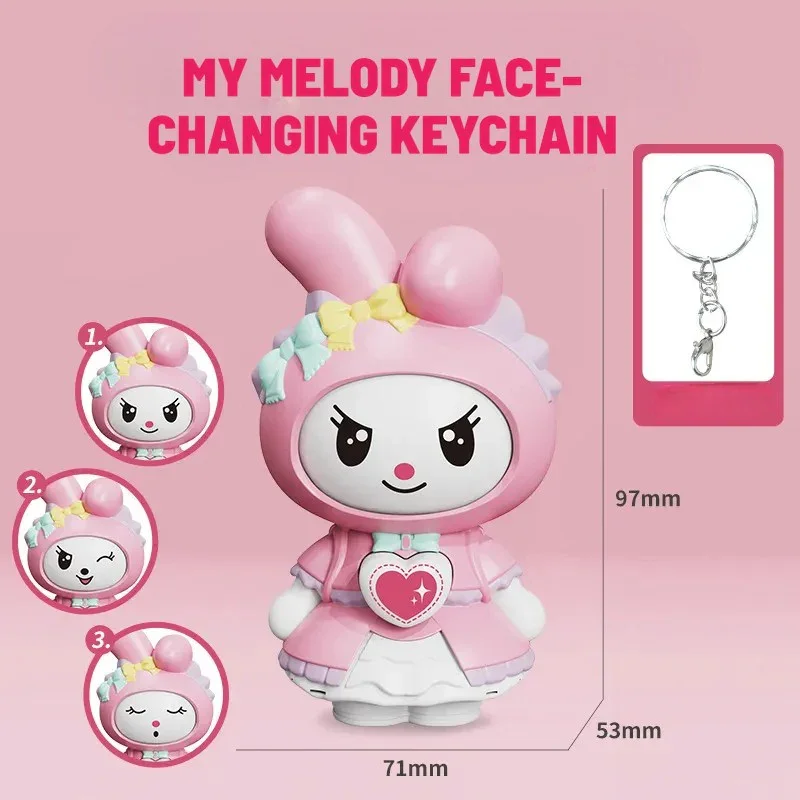Kuromi & My Melody Mood Swings Keychain - Image 3
