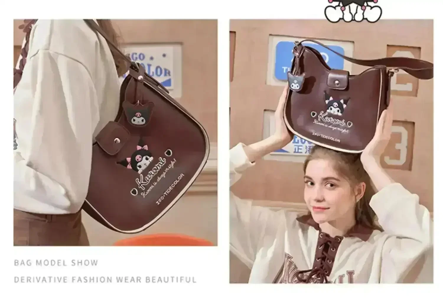 Kuromi Rebel Edge Shoulder Bag - Image 5