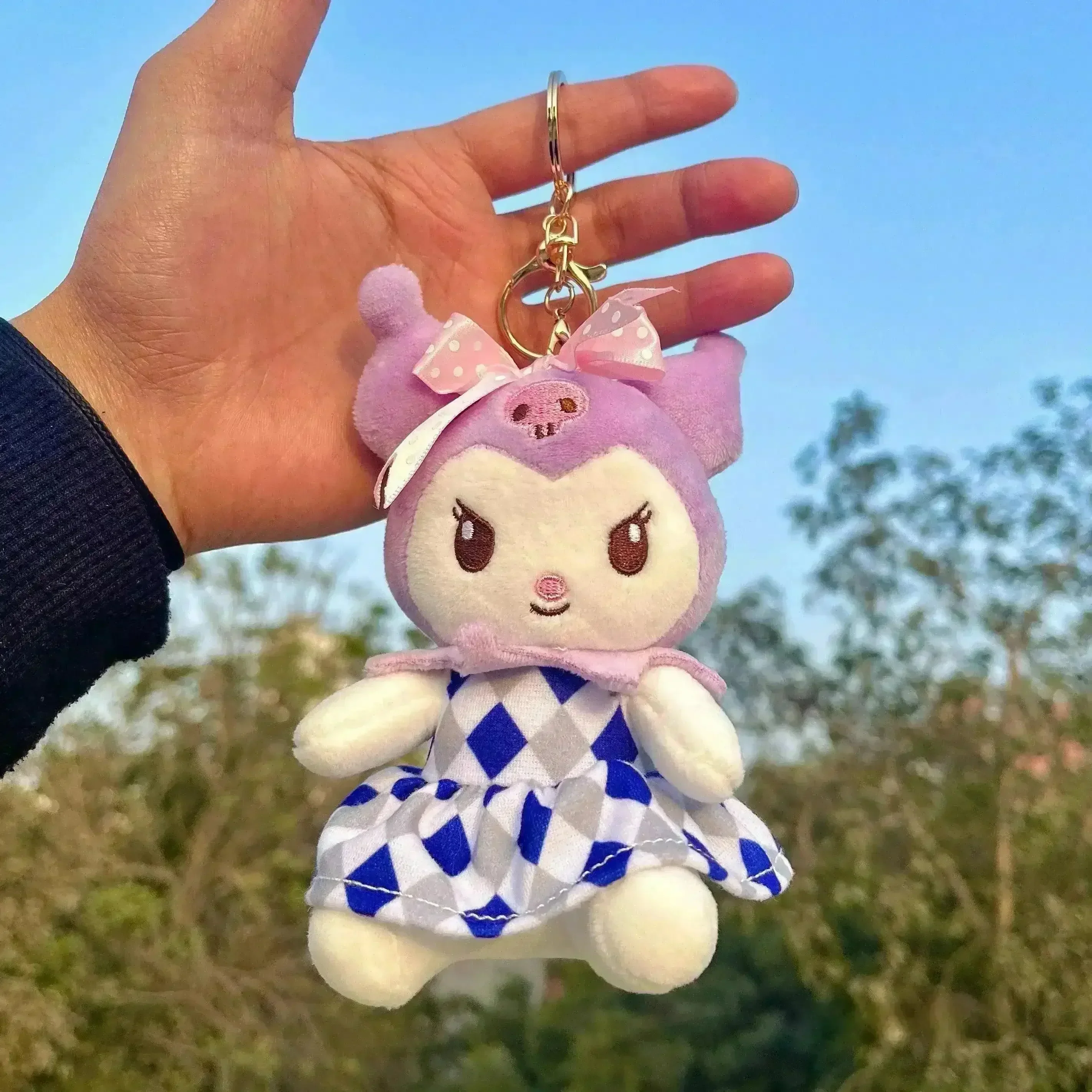 Kuromi Frock Plush Keychain - Image 2