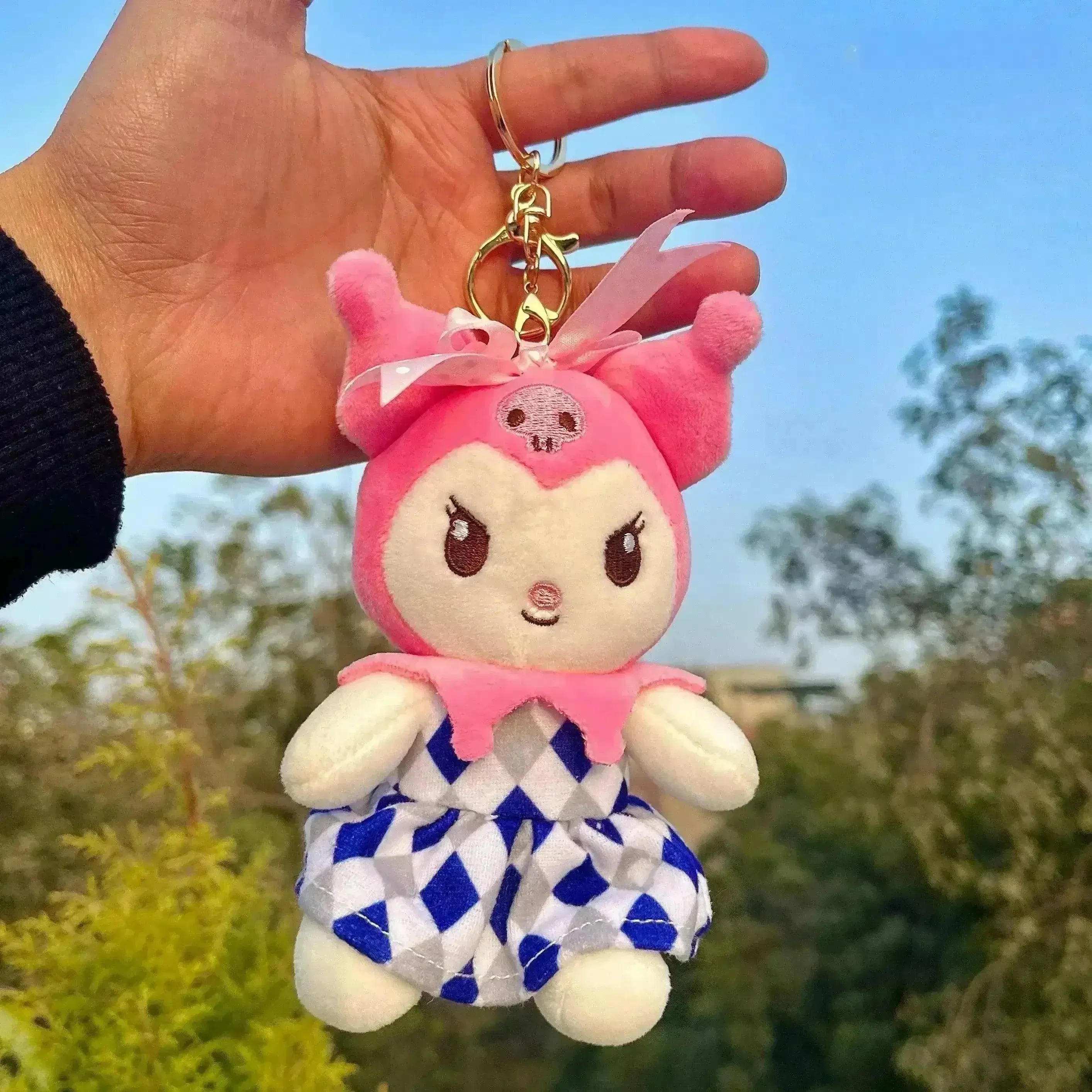 Kuromi Frock Plush Keychain - Image 3