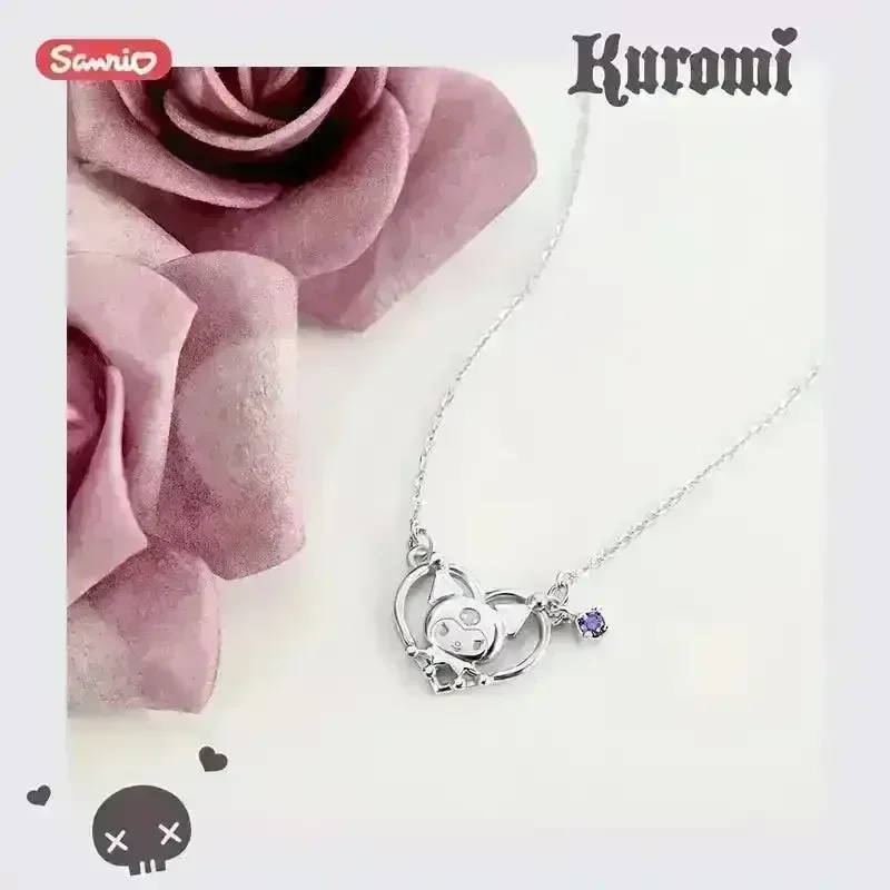 Kuromi Zirconia Heart Pendant - Image 10