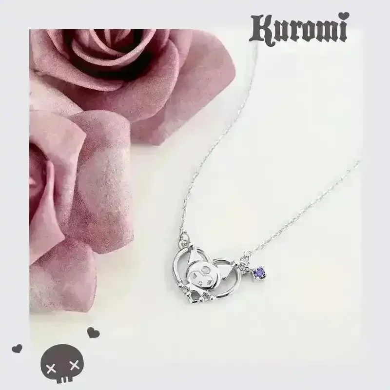 Kuromi Zirconia Heart Pendant - Image 4
