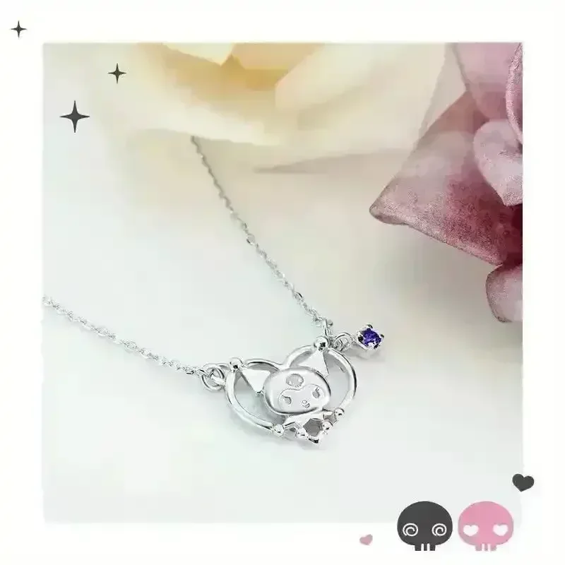 Kuromi Zirconia Heart Pendant - Image 9