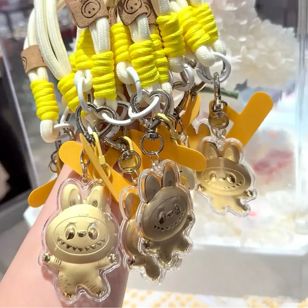 Labubu 20mg Gold Charm Keychain - Image 8