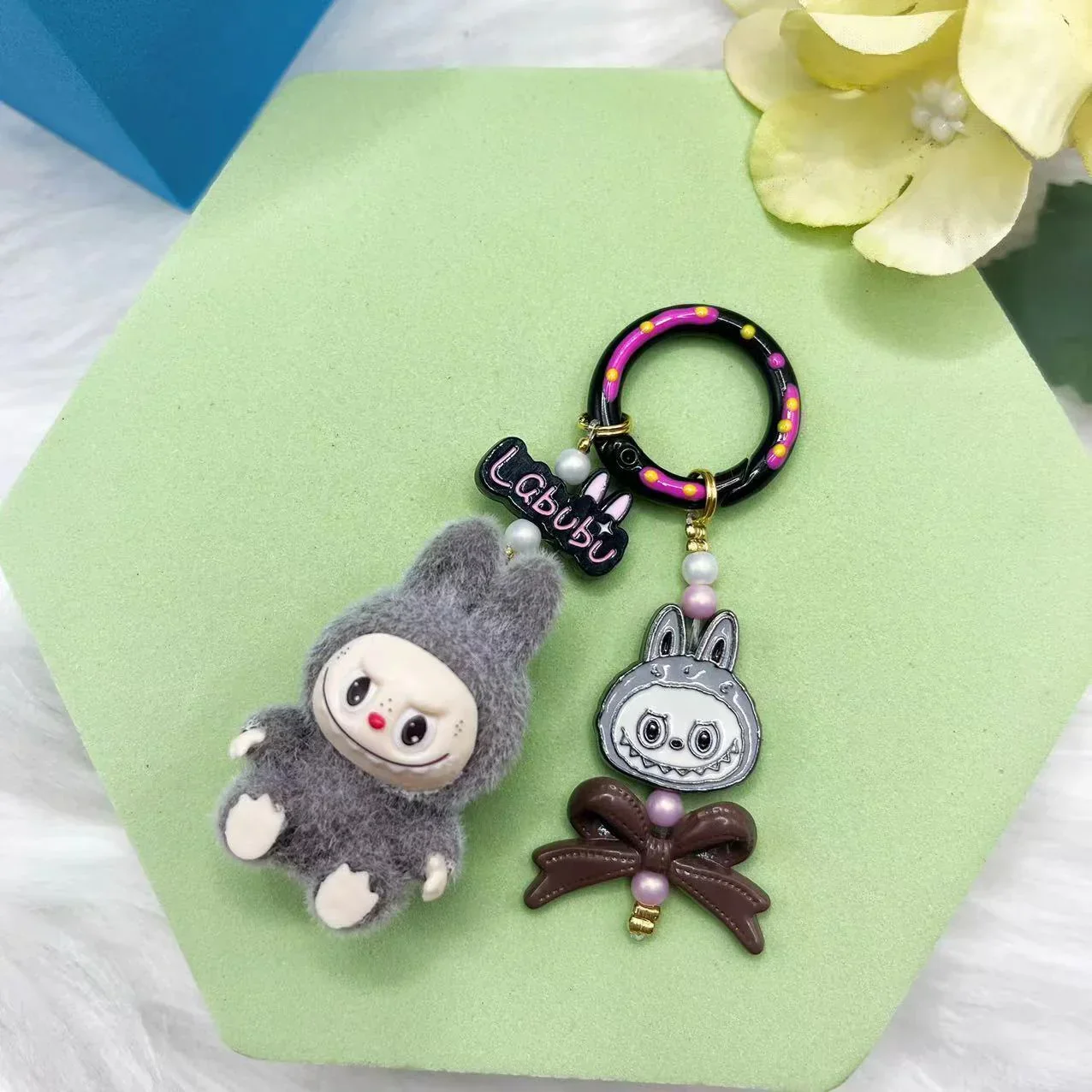 Labubu Elite Sitting Charm Keychain - Image 46