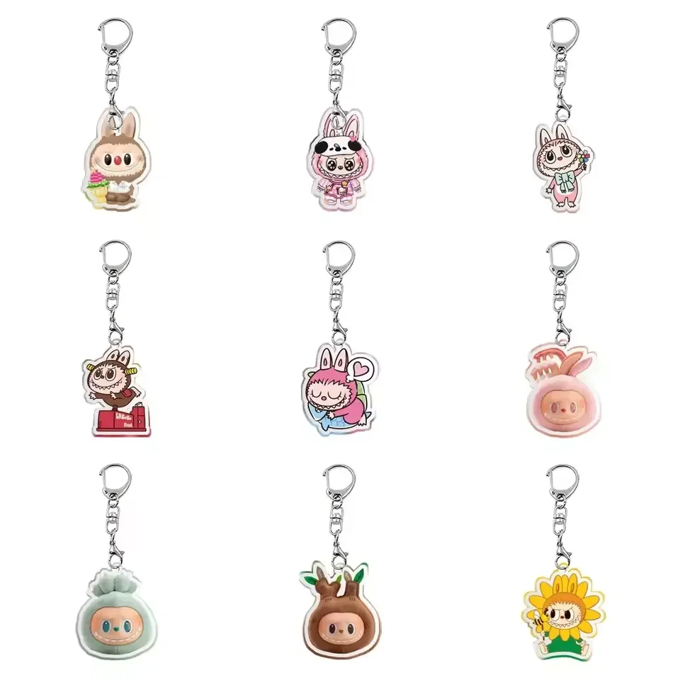 Labubu Flat Friends 2D Keychain - Image 2