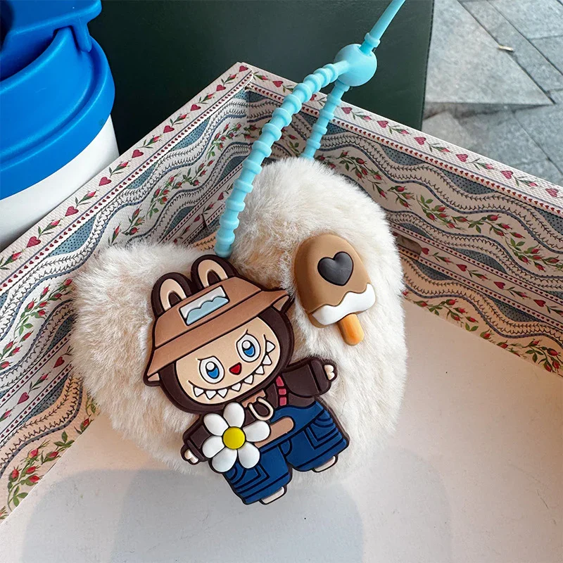 Labubu Heart Pulse Soft Keychain - Image 2
