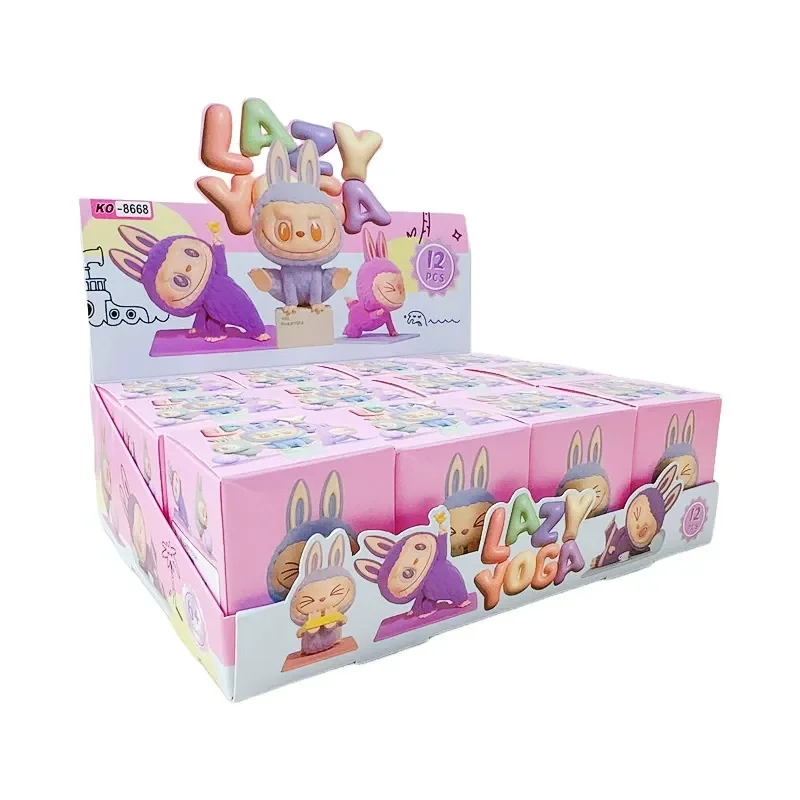 Labubu Mini Lazy Yoga Flocked Blind Box - Image 5