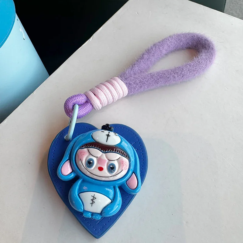 Labubu Cosplay Heart Keychain - Image 3