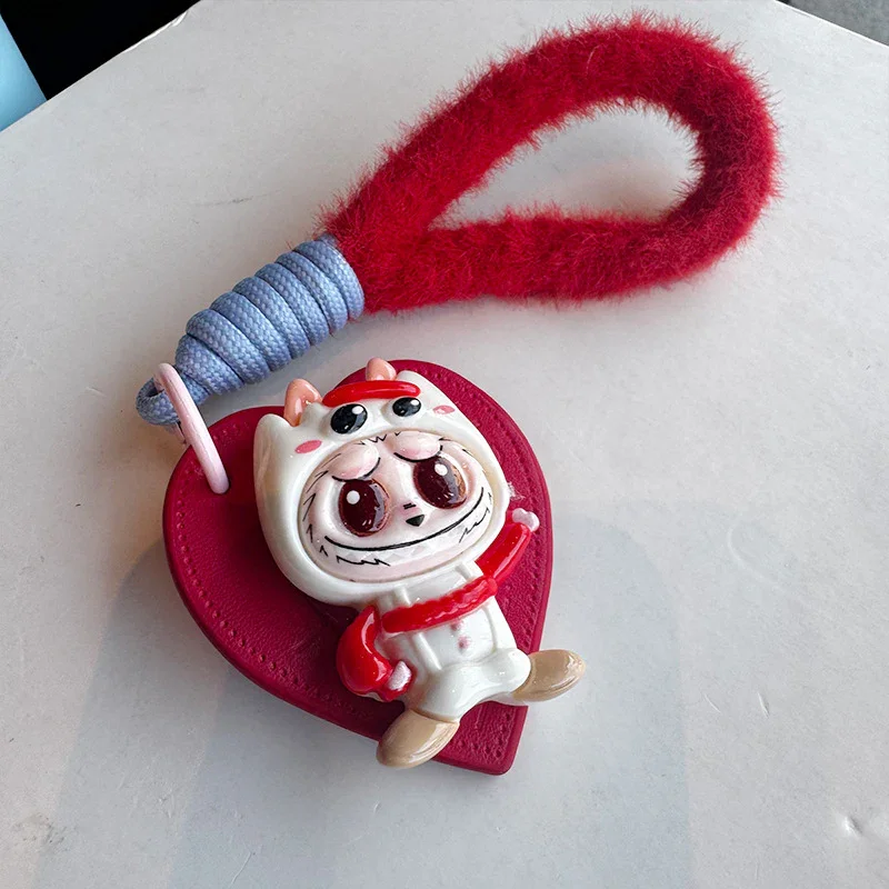 Labubu Cosplay Heart Keychain - Image 6