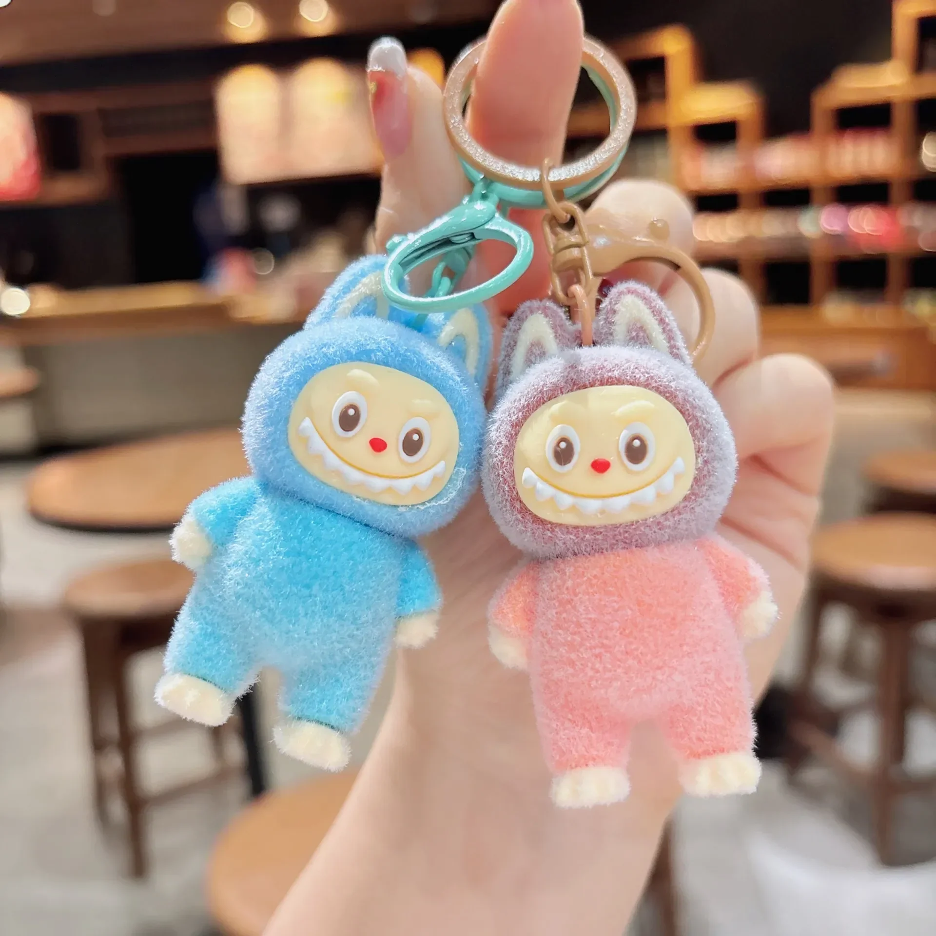 Labubu Standing Elite Flocked Keychain - Image 4