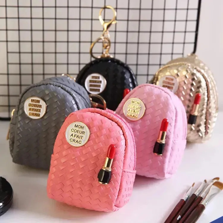 Lipstick Loot Mini Coin Purse Keychain - Image 5
