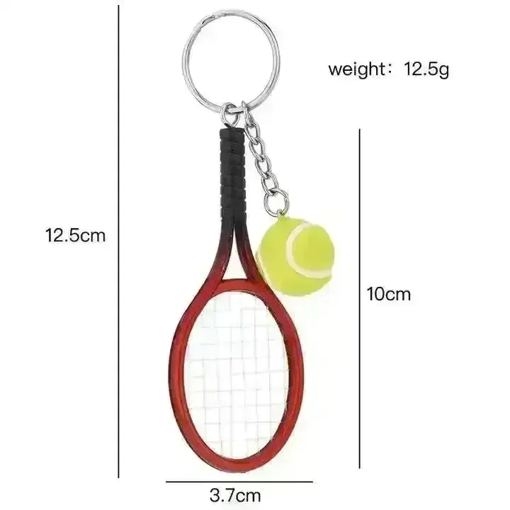 Love-All Lobs Tennis Racket & Ball Keychain - Image 13