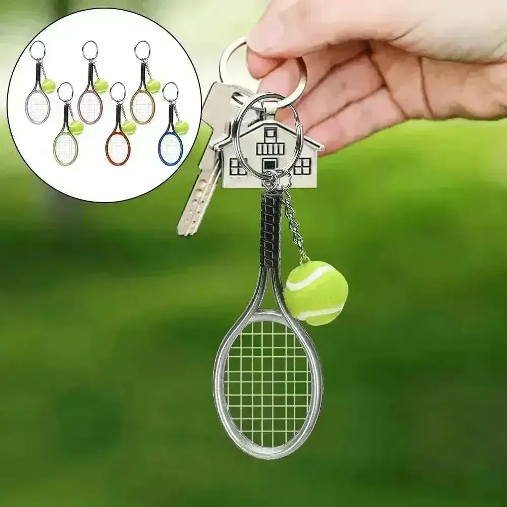Love-All Lobs Tennis Racket & Ball Keychain - Image 5