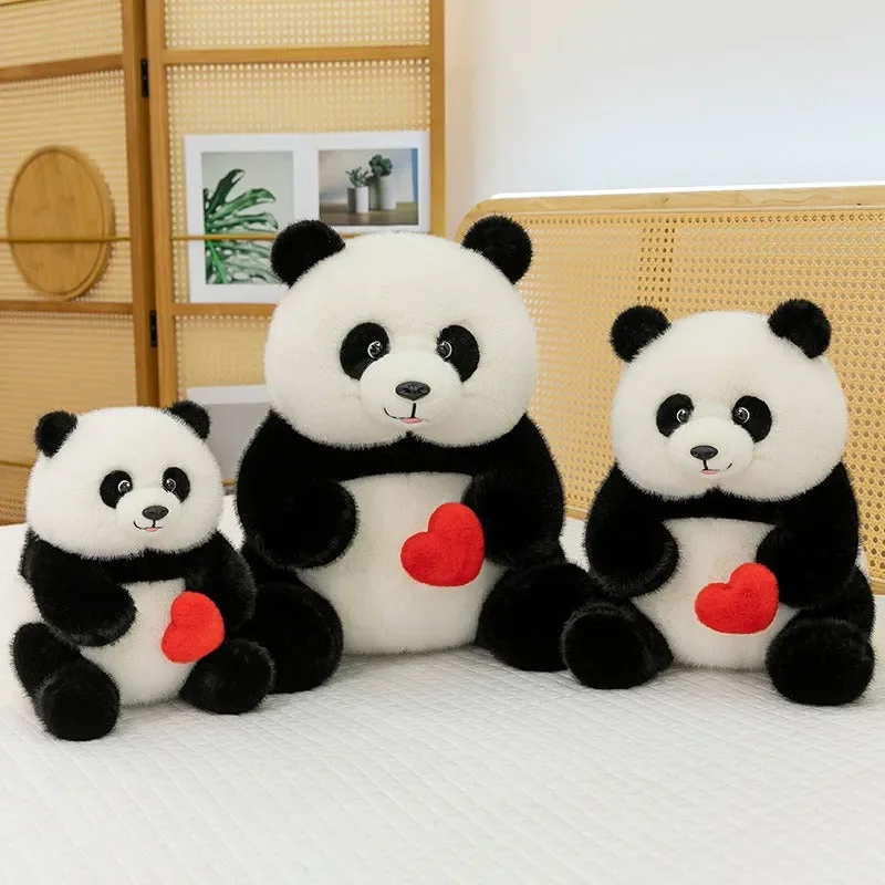 Loveable Heart Giant Panda Plushie - Image 2
