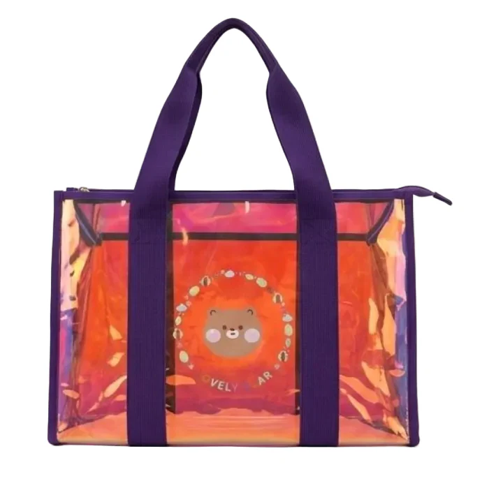 Lovely Bear Holographic Tote Bag - Image 6