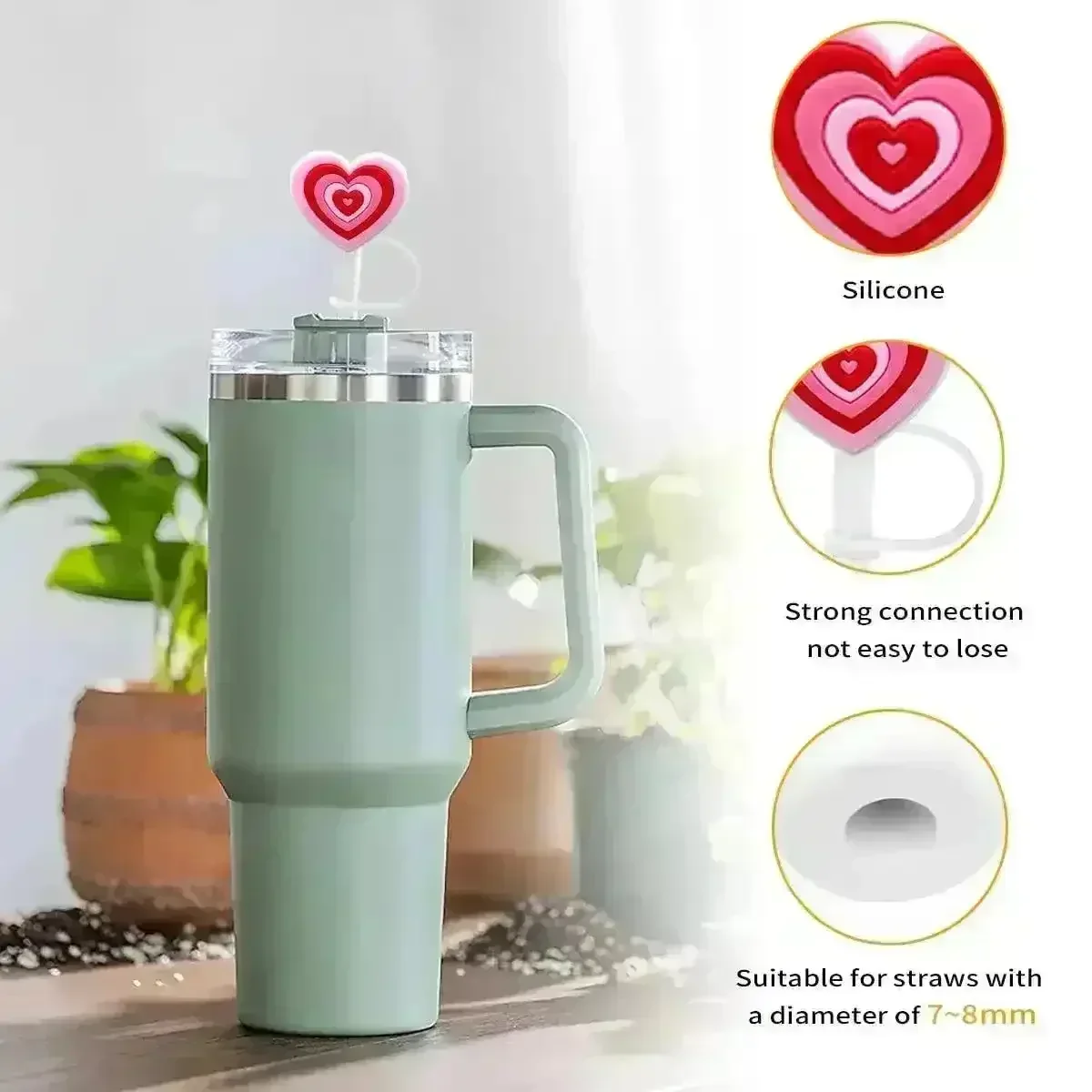 Lovestruck Silicone Straw Cap for Stanley Cup - Image 3