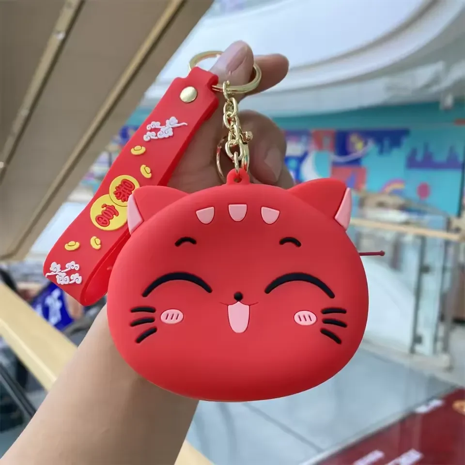 Lucky Cat Silicone Coin Purse - Image 9