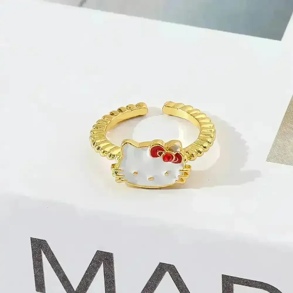 Luxurious Hello Kitty Open Ring - Image 3