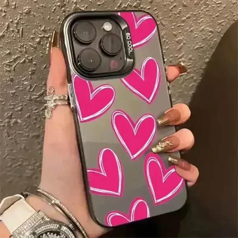Luxury Heart Electroplate Phone Case (For iPhones) - Image 3