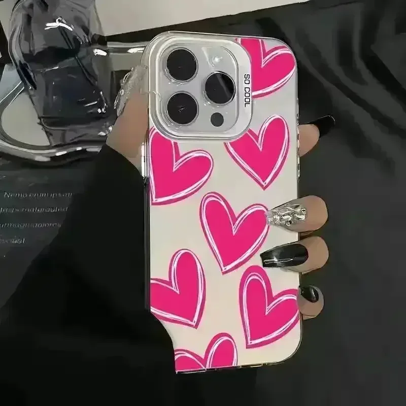 Luxury Heart Electroplate Phone Case (For iPhones) - Image 4