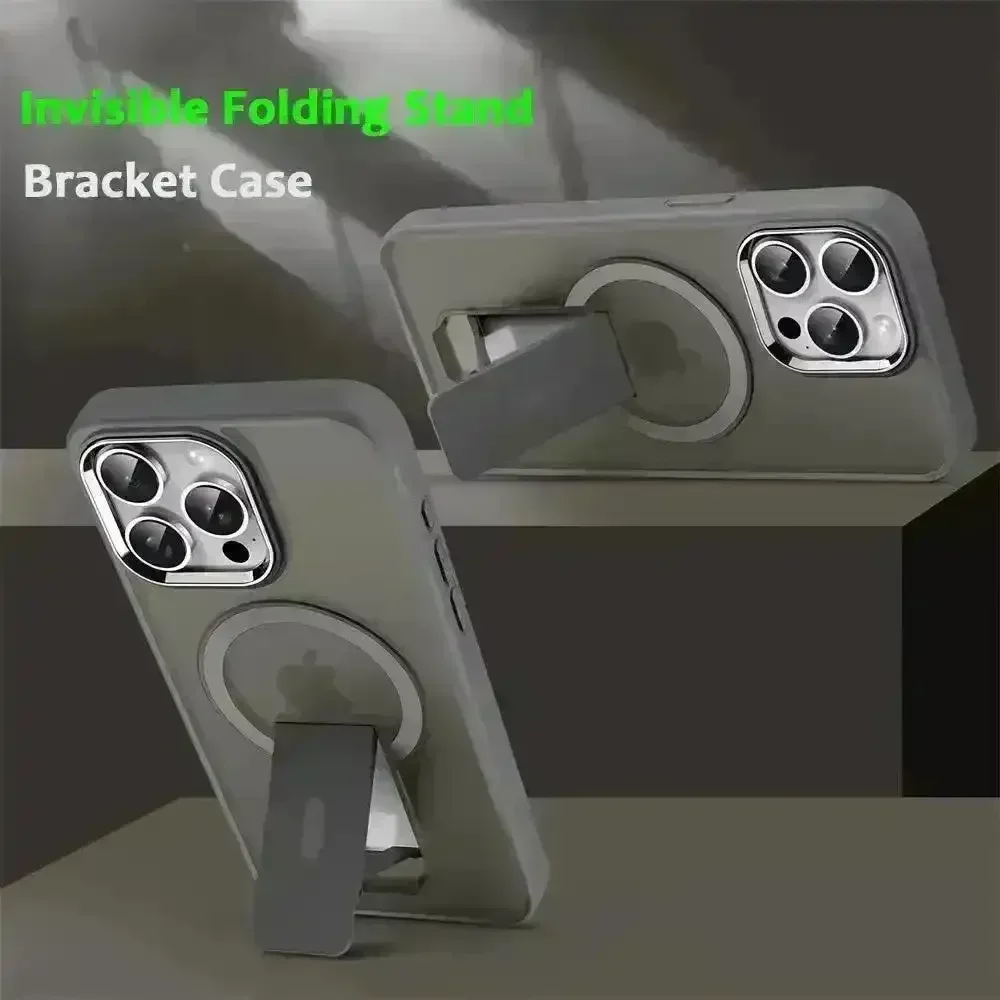 Luxury Magsafe Folding Stand Phone Case (For iPhones) - Image 2