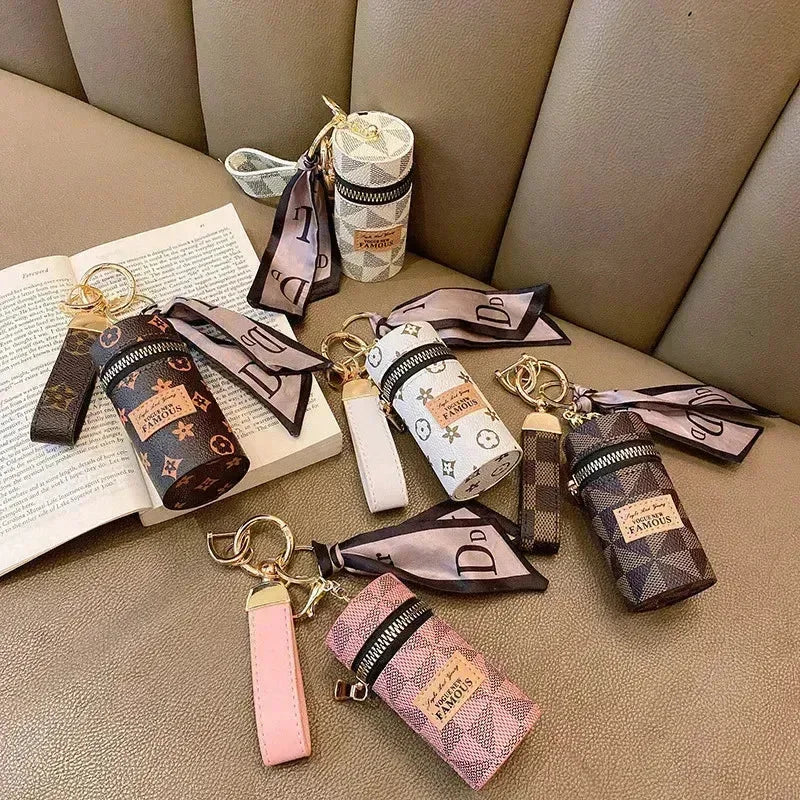 Luxury Monogram Coin Pouch Keychain - Image 3