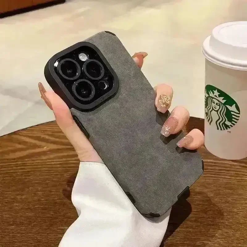 Luxury Soft Fur Leather Case (For iPhone) - Image 5