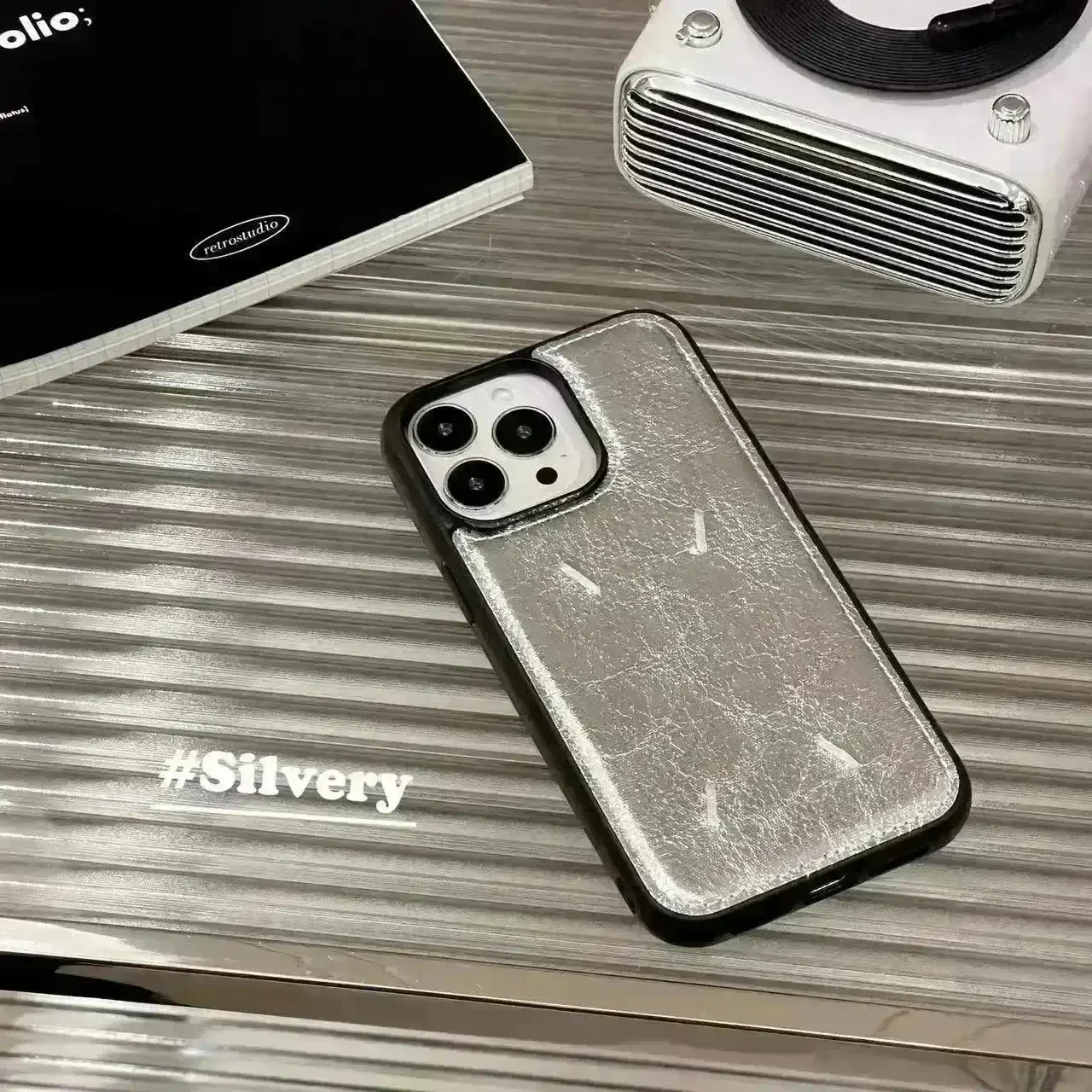 Maison Margiela Minimal Leather Phone Case (For iPhones) - Image 10