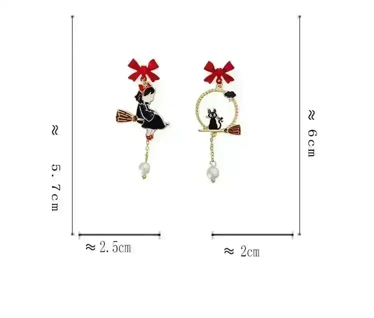 Majestic Bow Broom Earrings - Image 5