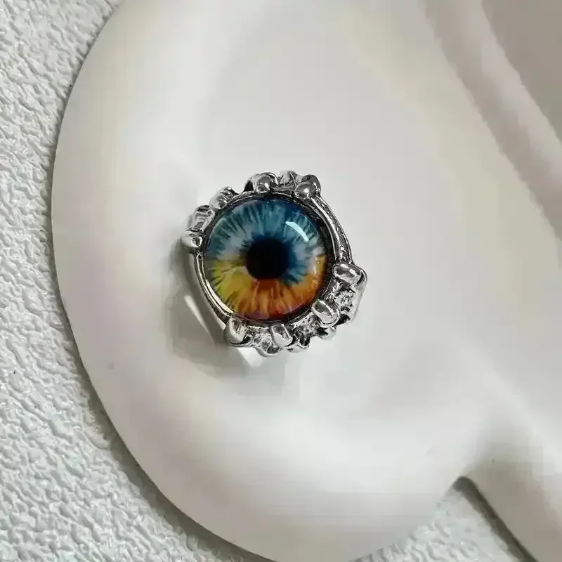 Majestic Devil Eyes Dragon Claw Retro Open Ring - Image 10