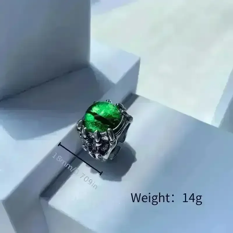 Majestic Devil Eyes Dragon Claw Retro Open Ring - Image 5