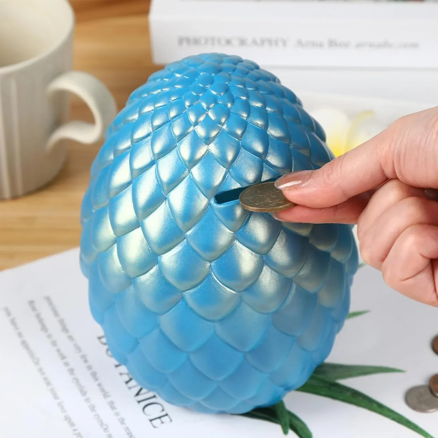Majestic Dragon Egg Piggy Bank - Image 3